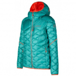 Jaka PINNACLE Down JKT W, izmērs: S, Lagoon/Cherry Tomato, 8020647198528 LA SPORTIVA