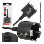 Teemantpuur 82mm M16 Tvardy T00796 SDS-Plus + M16 keere, 10mm segment