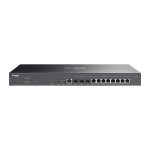 TP-Link ER8411 Omada VPN ruuter 2&times;10G SFP+ 1&times;1G SFP 8&times;10/100/1000 RJ45 2&times;USB 4G LTE varukoopia Rack Mount Must
