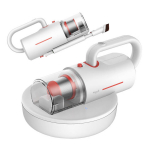 Deerma CM1300 Mite Cleaner UV-lambiga ja ts&uuml;klonfiltriga 2-in-1 k&auml;sitsi tolmuimeja 350 W kuni 10 000 Pa imemisj&otilde;ud 0,4 l tolmuanum HEPA filter 3 hariotsikut vibratsiooniga UV hari lestade ja allergeenide eemaldamiseks valge-punane/valge