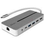 Lindy dokkimisjaam 43360, 2x HDMI, 1x RJ45, 2x USB 3.2, 1x USB-C, 1x heliv&auml;ljund, 100W laadimine