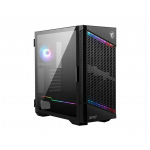Msi Arvutikorpus MPG VELOX 100P AIRFLOW MPGVELOX100PAIRFLOW, 3x120mm, 1x120mm ARGB, 2xUSB Type-C, 7 ventilaatorit, must