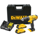 Dewalt Puuremasin DCD771D2-QW 18 V, 2x2Ah, 1.65 kg, 2 kiirus, 13 mm puurek, 42 Nm p&ouml;&ouml;rdemoment, Li-ion aku