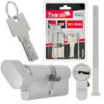 Tvardy Luku silinder koos nupuga T01401, 30/40G mm, 3 v&otilde;tit, alumiinium, messing, 50,000 ts&uuml;klit, kinnituskruvi kaasas