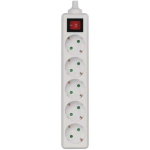 Emos Pikendus P1520, 5&times;2P+PE, 3 680 W, IP20, valge, l&uuml;litiga, laste kaitse