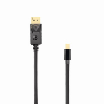 Sbox DP-Mini DP M/M 2m DP-MINI-DP-2, 2m, DP, mini DP, kullatud pistikud, 3840 x 2160 30 Hz, 2560 x 1600 60 Hz, 30 kaadrit/s 2160P