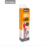 Colorway Andmekabel CW-CBUL004-RD, 1m, 2.1A, Apple Lightning USB, kiire laadimine, stabiilne andmeedastus