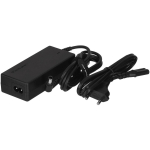 Qoltec 51773 toiteadapter Samsung monitorile, 42W, 14V, 3A, 6.5x4.4mm, 220-240V, 50/60Hz, 1.19m, must, kaitse