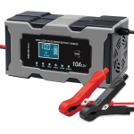 Qoltec 52493 Laadija 12V 10A, alaldi taastusfunktsiooniga AGM GEL LiFePO4 akudele, LCD