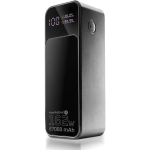 Powerbank 27 000mAh, 1x USB, 2x USB-C, 162,5W, QC4+, flashlight, LCD screen, black