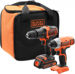 T&ouml;&ouml;riistakomplekt, BCK21S1S, 18V, BCK21S1S, BLACK DECKER