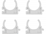 Cauruļu turētāji, VOREL, 54814, 22mm, 4 gab., balti, PEHD