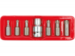 Torx skrūvgriežu bitu komplekts T25-T55, VOREL, 66570, 7 gab.