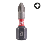 SHOCKWAVE IMPACT DUTY&trade; SKRŪVGRIEŽA UZGAĻI, SHOCKWAVE PZ1 X 25 MM - 2 PCS, 4932430860 MILWAUKEE