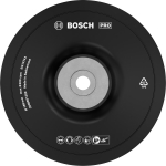 Gumijas slīp&scaron;ķīvis D 180mm, 1 gab., Lielām leņķa slīpma&scaron;īnām ar fiksācijas uzgriezni PRO BACKING PAD, MĪKSTS, 2608601209 BOSCH