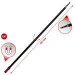 1/4" magnetiline kiire vahetuse otsikute hoidja, eriti pikk, KSTOOLS, 514.1148, 1/4", 0.2 kg, 7 x 89 x 4 cm