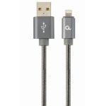 Gembird Lightning USB kaabel 2m CC-USB2S-AMLM-2M-BG hall, USB 2.0 1, Lightning 1