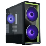 Lian Li Miditower G99.LAN217INFX.00, 2x USB 3.0, 5 ventilaatorit, 2.5" SSD, 3.5" HDD, 380 mm GPU, must