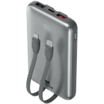 Rivacase Power Bank VA2611, 10000mAh, 30W, 2xUSB-A, 1xUSB-C, 1xLightning, 260g, kiire laadimine