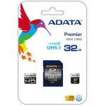 Adata m&auml;lukaart ASDH32GUICL10-R 32GB, lugemiskiirus 30 MB/s, kirjutamiskiirus 10 MB/s, SDHC, Klass 10, must/sinine