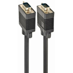 Gembird VGA kaabel CC-PPVGA-10M-B 10 m, VGA (D-Sub) isane/isane, must, pakendi kaal 865 g