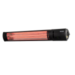 Eurom Golden 2500 Shadow infrapuna terrassisoojendi v&auml;litingimustes 2500W IP65 pult kuni 25m2 must