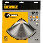 Dewalt Ringsaag DT4283-QZ 305mm, 80 hammast, 1.8mm paksus, TCG, -5&deg; l&otilde;ike nurk, puidu l&otilde;ikamiseks