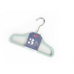 Besk Riidepuu 9105542, 29x20cm, 3tk, sinine, plastik koos sametkattega