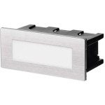 Emos LED Sissehitatud Seinalamp AMAL ZC0108, 12 x 5 cm, 1,5 W, Soe Valge, IP65, 60 lm, Alumiinium, Klaas