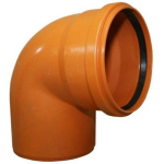 Instalplast PVC v&auml;li kanalisatsiooni p&otilde;lv 8011516, 160mm, 90&deg;, oranž pruun, j&auml;ik PVC-U, pH 2-12, kuni +40&deg;C