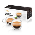 ETA Espresso tassid ETA518091000, 80ml, 2 tk, n&otilde;udepesumasinas pestavad, borosilikaatklaas