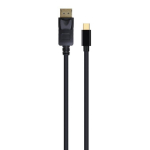 Gembird Mini DisplayPort kaabel CCP-mDP2-6, 1.8 m, must, Mini DisplayPort isane, DisplayPort isane