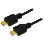 Logilink HDMI kaabel, CH0038, 3m, HDMI A t&uuml;&uuml;p, HDMI A t&uuml;&uuml;p, must, kuldse kattega pistikud