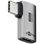 Goobay USB-C adapter horisontaalne 90&deg;, 74441, 8K60Hz tugi, 40 Gbps andmeedastuskiirus, metallkorpus, 240 W toiteedastus