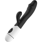 Erolab G-punkti ja kliitorimassaaž ZYCD01b, 30 sagedust, 200 mAh, 2 mootorit, USB laadimine, silikoon + ABS, must