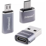 Intenso USB adapter MIX480 7600913, hall, 3 adapterit, USB-C USB-A, USB-A USB-C, USB-C microUSB