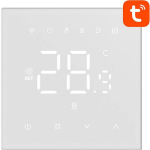 Avatto WT410-BH-3A-W nutikas termostaat, 3A, WiFi, LED-ekraan, 100-240V, 50/60Hz, rakenduse juhtimine, h&auml;&auml;lejuhtimine