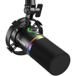 Maono PD200x d&uuml;naamiline mikrofon, must, USB-C, XLR, 3.5mm, 40-16000Hz, -10dB, RGB