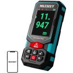 Mileseey S7Mil laserkaugusm&otilde;&otilde;tja, 0.2&ndash;100m, &plusmn;2mm, 16 režiimi, IP65, Bluetooth, 2.4" IPS, 30 kirjet