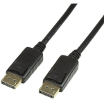 Logilink CV0077 DisplayPort 1.2 kaabel, 10m, 4K/2K, 32AWG, Ultra HD, 3D, heli/video, lukustusklambrid, kuldatud pistikud