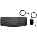 HP Pavilion klaviatuur ja hiir 200 9DF28AA, USB, juhtmega, QWERTY, mehaanilised klahvid, 1600 DPI, t&auml;issuuruses