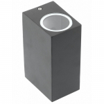 Fassaadivalgusti TIAGO KW, GU10, 2x35W, IP54, must; LD-TIAGOGU10D-20KW