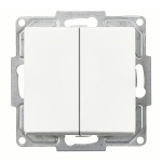 Visage slēdzis  z/a, 2 taustiņi, BR, balts 01281100-150103, G&Uuml;NSAN