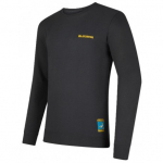 Džemperis CLIMBING on the MOON Sweatshirt M, izmērs: XXL, Carbon/Giallo, 8058428001095 LA SPORTIVA