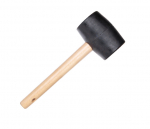 Gumijas āmurs ar plakanu virsmu, 750g, melns, kods 88553, RUBI