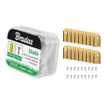 Robota zāles pļāvēja asmeņi Husqvarna/Gardena, BRADAS, LM-RHG18GBOX, 18 gab., 35x18x0.75 mm, izturīgi un asie