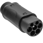 EV Charge adapter Type 2 pistikust Type 1 sisendini, 32A vahelduvvoolu (AC) laadimiseks, sobib Type 1 elektris&otilde;idukitele