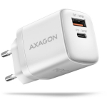 MOBILE CHARGER WALL USB 30W/2PORT WHITE ACU-PQ30W AXAGON