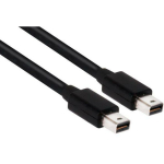 Club3D Mini DisplayPort kaabel CAC-1164 2m, 32.4Gbps, 8K @ 60Hz, HBR3, 3 kihilist kaitset, must
