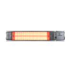 Eurom Golden 1800 Comfort RC infrapuna terrassisoojendi v&auml;litingimustes 1800W IP65 pult seinale kuni 20m2 h&otilde;bedane